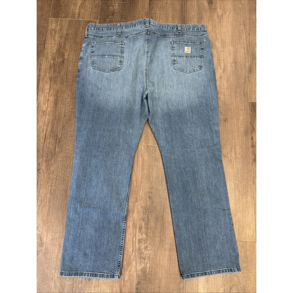 Carhartt Rugged Flex Relaxed Fit Jeans Men's 46x30 Shrunk Denim Pants BD2804-M